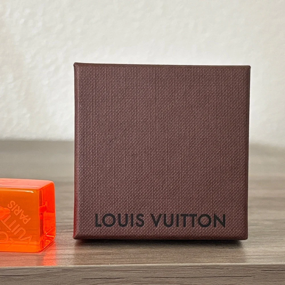 Louis Vuitton Hair Tie Orange Cube